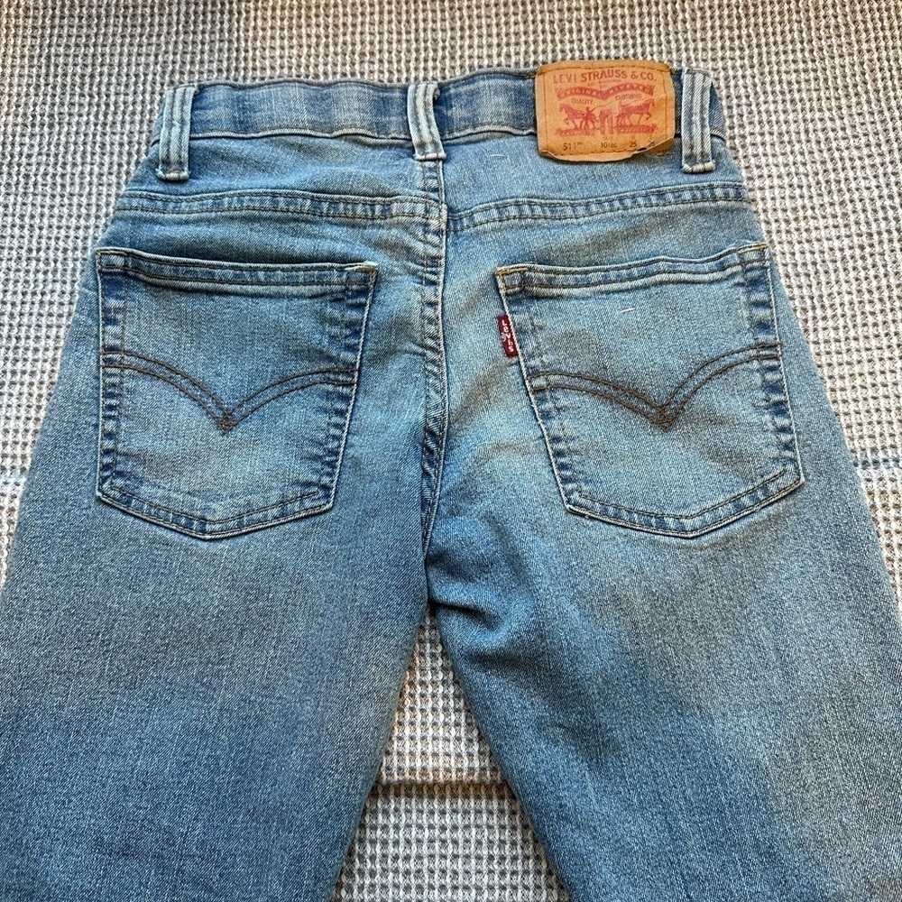 Levi's Boys Youth 511 Slim Flex Stretch Denim with Adjustable Waistband size 10 - Picture 4 of 5